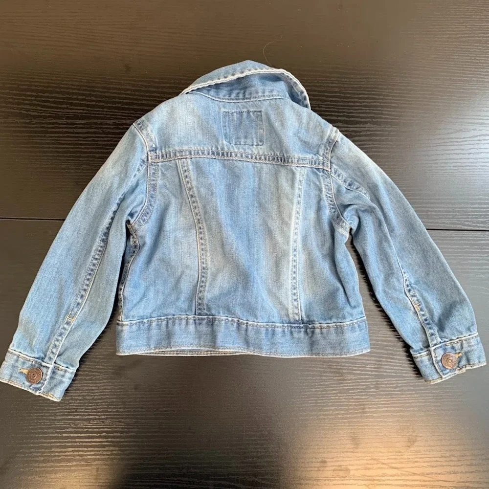 OshKosh B'Gosh Denim Jean Jacket Snap Up Cotton Kids Youth 2T‎